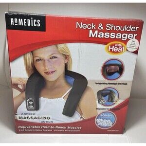 Homedics Neck and Shoulder Massager With Heat  Open Box. Tested Does Work.